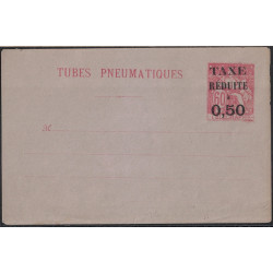 CHAPLAIN - ENVELOPPE - TUBES PNEUMATIQUE - TAXE REDUITE A 0.50 / 60 - NEUVE.
