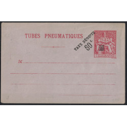 CHAPLAIN - ENVELOPPE - TUBES PNEUMATIQUES - TAXE REDUITE 60c /75c - NEUVE.