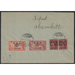 SYRIE - MERSON - VOL ALEP ALEXANDRETTE - PAR AVION MILITAIRE PAR ARRACHARD 1921