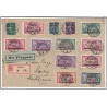 MEMEL - MERSON - COURRIER AERIEN DE MEMEL A DANZIG RECOMMANDEE - LE 15-5-1922 - SUPERBE AFFRANCHISSEMENT.