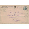 NIEVRE - BLISMES - CACHET DU 9-2-1944 - RECOMMANDEE PROVISOIRE GRIFFE BLISMES - AFFRANCHISSEMENT A 5F - PETAIN.