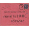 CHARENTE - COGNAC - DAGUIN - SEMEUSE N°218 SUR SUR ENVELOPPE HORS SAC - LE 5-2-1927 - PEU COURANT
