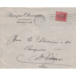 BOUCHES DU RHONE - MARSEILLE - N°264 SEUL SUR LETTRE ENTETE DE LA BANQUE OTTOMANE - LE 21-5-1930.
