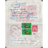 CHAPLAIN - 8F40 - TELEGRAMME AVEC COMPLEMENT POSTAL RECHERCHE LE DESTINATAIRE.