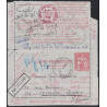 CHAPLAIN - 1F60 - PARIS 96 POUR LEVALLOIS PERRET - DELAI DE GARDE EXPIRE - NON RECLAME - REBUTS - VERSO CACHET ROUGE DES REBUTS.