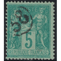 No075 - JOUR DE L'AN - CHIFFRE 38 DANS UN CERCLE.