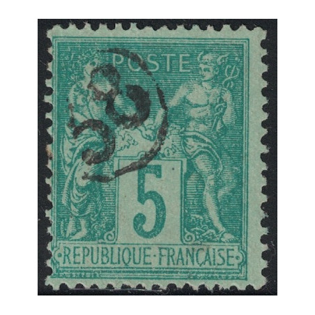 No075 - JOUR DE L'AN - CHIFFRE 38 DANS UN CERCLE.