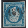 No014B - EMPIRE - 20c - CACHET D'ESSAI GROS CHIFFRE 1818 LYON - RHONE.