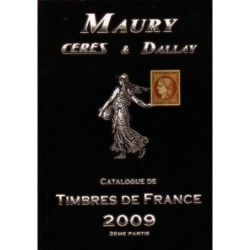 CATALOGUE DE TIMBRES DE FRANCE - 2 TOMES - MAURY 2009 - ETAT NEUF.