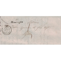 VAUCLUSE - 86/MONDRAGON - CURSIVE - 29-6-1849 - AVEC TEXTE POUR LYON.