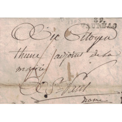 VAUCLUSE - 89 / VAUREAS (VALREAS) - LETTRE DU 16 THERMIDOR AN 8 (5 JUILLET 1800).