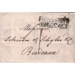 GIRONDE - PETITE . POSTE BORDEAUX - DU 15 MAI 1811 - AVEC TEXTE..