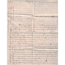VAR - GUERRE 1870 - CAMP DE CAVALAIRE - COGOLIN TYPE 17 - LE 17 FEVRIER 1871 - RARE.