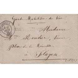 VAR - GUERRE 1870 - CAMP DE CAVALAIRE - COGOLIN TYPE 17 - LE 17 FEVRIER 1871 - RARE.
