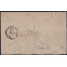 INDOCHINE - AIGLE 20c N°4 + EMPIRE 5c N°8 OBLITERATION LOSANGE CCH - LETTRE POUR LA FRANCE DU 24-01-1873.