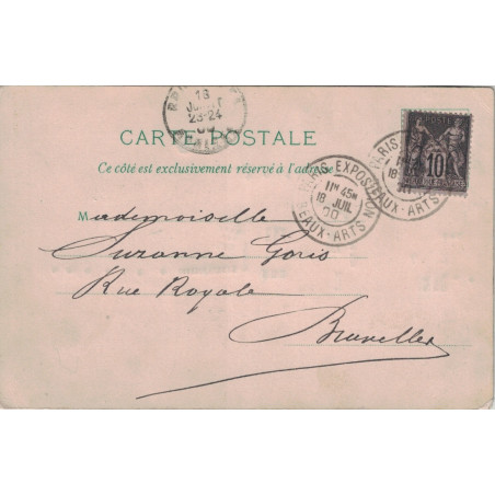 PARIS - EXPOSITION UNIVERSELLE 1900 - BEAUX ARTS -  18-7-1900.