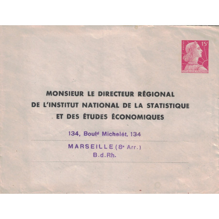 MULLER - 15F ROUGE - M.LE DIRECTEUR REGIONAL DE L'INSTITUT NATIONAL DE LA STATISTIQUE ET DE ETUDES ECONOMIQUES..