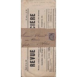 PARIS - GARE DIU NORD - SAGE - 4c N°88 SEUL SUR BANDE AVEC JOURNAL COMPLET REVUE FINANCIERE - 28 JUIN 1881.