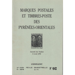 PYRENEES ORIENTALES - MARQUES POSTALES ET TIMBRES-POSTE DES PYRENEES-ORIENTALES - 1978.