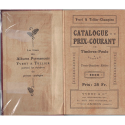 CATALOGUE DE TIMBRES POSTE - MONDE - YVERT ET TELLIER CHAMPION - 1928.