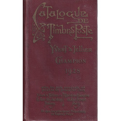 CATALOGUE DE TIMBRES POSTE - MONDE - YVERT ET TELLIER CHAMPION - 1928.