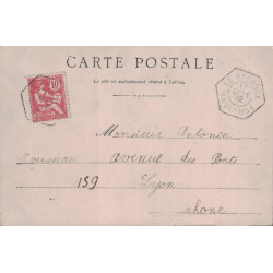 VAUCLUSE - LE BARROUX - RECETTE AUXILIAIRE DU 17 SEPTEMBRE 1902 - VUE DE MONTEUX.