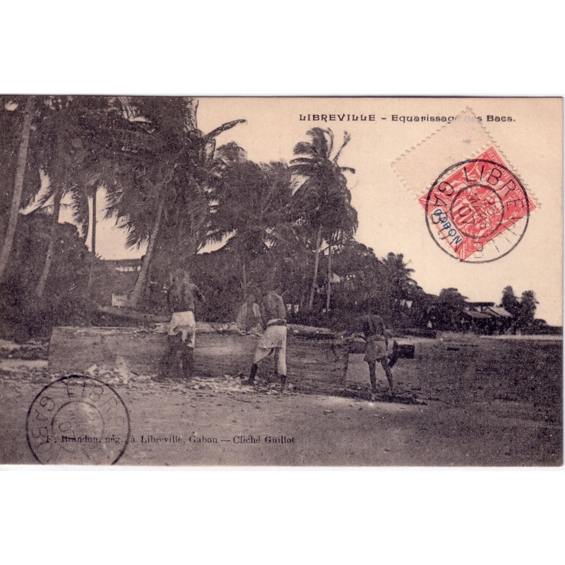 GABON - LIBREVILLE - 25 MARS 1907 - TYPE GROUPE 10c.