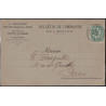 EGYPTE - ALEXANDRIE - TYPE BLANC - N°23 SEUL SUR BULLETIN DE COMMANDE DE LIBRAIRIE POUR PARIS LE 16-4-1910.