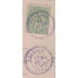 TURQUIE - DEDEAGH - CACHET TYPE 25 VIOLET DU 14-2-1905 POUR L'ALLEMAGNE.