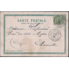 TURQUIE - SALONIQUE - TYPE BLANC LEVANT SUR CARTE POSTALE POUR MARSEILLE LE 21-12-1903.