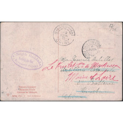 SYRIE - BEYROUTH - TYPE BLANC SUR CARTE POSTALE POUR TIEN-TSING CHINE LE 4 MAI 1911.
