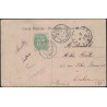 CRETE - LA CANEE - TYPE BLANC SUR CARTE POSTALE POUR TOULON LE 17-11-1905.