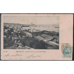 TURQUIE - CORR.D.ARMEES - BEYROUTH - TYPE BLANC LEVANT DU 22-4-1907 SUR CARTE POUR PARIS.
