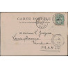 CHINE - SHANGHAI - TYPE BLANC DE CHINE SUR CARTE POSTALE POUR LA FRANCE LE 19-8-1911.