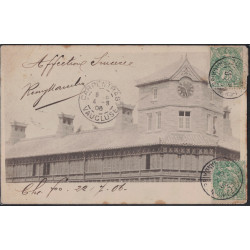 CHINE - CHEFOU-CHINE POSTE FRANCAISE - CARTE POSTALE POUR LA FRANCE LE 28-7-1906.