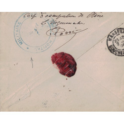 CHINE - TIEN-TSING - POSTE FRANCAISE - TYPE BLANC CHINE SUR LETTRE DU CORPS D'OCCUPATION DE CHINE LE 25-9-1906.
