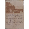ALGERIE - PHILIPPEVILLE - GRIFFE RECTANGLE BM - TYPE BLANC SUR CARTE PHOTO DE COLLO LE QUAI - LE 11-5-1903.