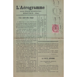 PARIS - TYPE BLANC 2c - OMEC DU BUREAU DE POSTE DU PETIT JOURNAL SUR PLI DE LA REVUE - LE 10-3-1931- COTE 100€