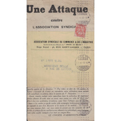 PARIS - TYPE BLANC 3c - OMEC MACHINE CHAMBON DU BUREAU RUE D'AMSTERDAM LE 17-11-1913.