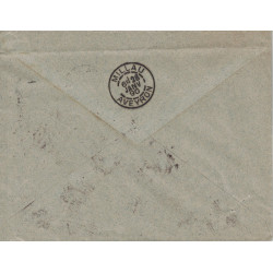 PARIS - DEPART - SAGE - N°90 SUR ENVELOPPE ILLUSTREE PEAU POUR CHAUSSURES.
