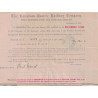 GRANDE BRETAGNE - LONDRES - TIMBRES PERFORES C.P.R. DE LA CANADIAN PACIFIC RAILWAYS LE1 OCTOBRE 1906.
