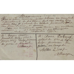 EGYPTE - ALEXANDRIE - CARTE POSTALE ENTIER MOUCHON 10c+COMPLEMENT 25c RECOMMANDEE AVEC AR POUR GENEVE - CACHET DE CENSURE.