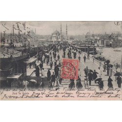 TURQUIE - CORR.D'ARMEES *CONSTANTINOPLE* - 10c  MOUCHON SUR CARTE DU 17-8-1906 POUR LA FRANCE.