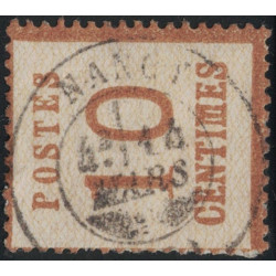 ALSACE-LORRAINE - GUERRE 1870-71 - N°5 - OBLITERATION CACHET A DATE FRANCAIS - NANCY - MEURTHE ET MOSELLE - COTE 45€