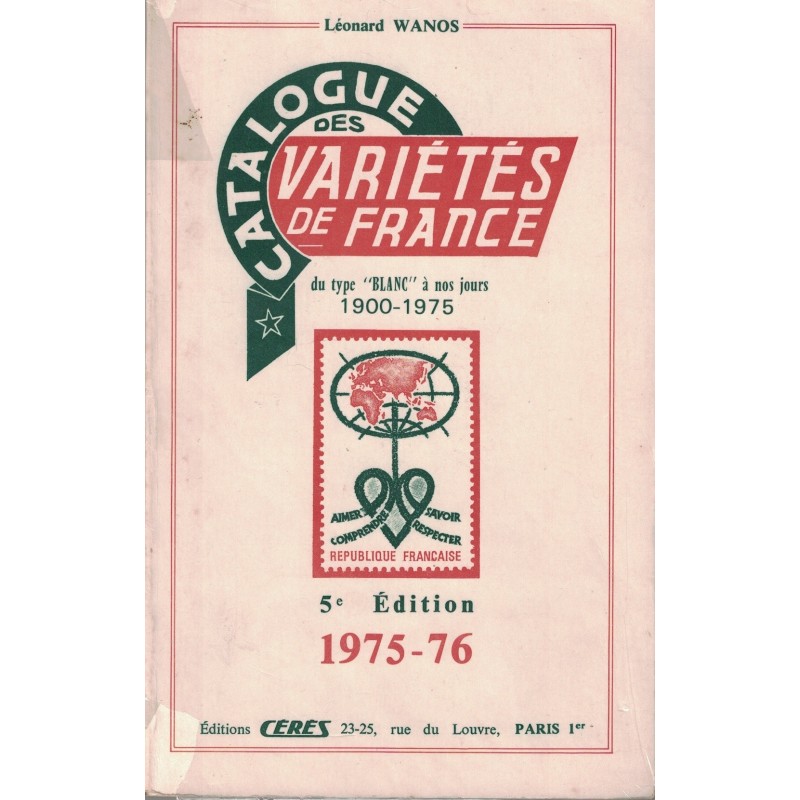 VARIETES DE FRANCE 1900-1975 - LEONARD WANOS 1975-1976.