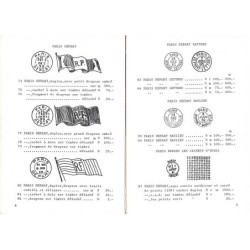 CATALOGUE DES OBLITERATIONS DE PARIS SUR TIMBRES AU TYPE SAGE 1876-1900 - D.C.HOOGERDIJK - 1973.