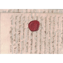 MONACO - GRIFFE MANUSCRITE - LETTRE POUR L'AVOCAT AU PARLEMENT CHEZ S.A.S. MONSEIGNEUR LE PRINCE DE MONAC.O