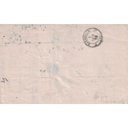 INDE - PONDICHERY - 9 SEPTEMBRE 1879 - N°36 SAGE COLONIE GENERALE - ENTREE ROUGE COL.FR.V.BRIND.