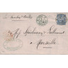 INDE - PONDICHERY - 9 SEPTEMBRE 1879 - N°36 SAGE COLONIE GENERALE - ENTREE ROUGE COL.FR.V.BRIND.