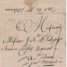 LOIRE - ST ETIENNE - DEB.DE ST ETIENNE - MANUSCRIT - VERSO DE LETTRE DE PARIS POUR ST ETIENNE (EN TINEE) PAR MONACO.